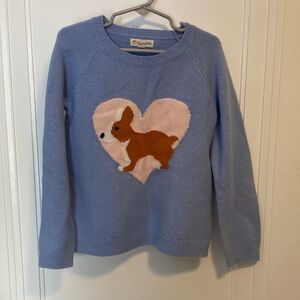 Tucker + Tate Light Blue Sweater with Dog Heart Design